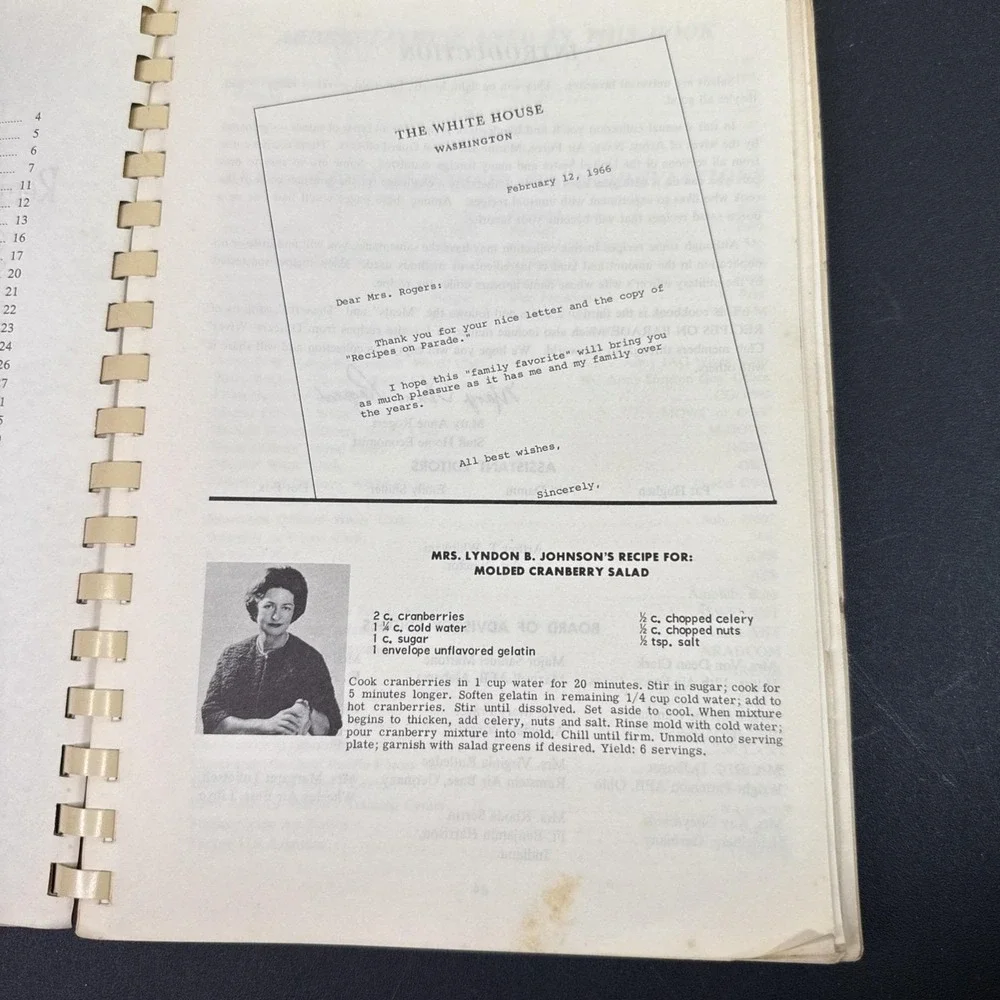 Recipes on‎ Parade Salads Cookbook 1966 Military Officers' Wives 2000 Recipes